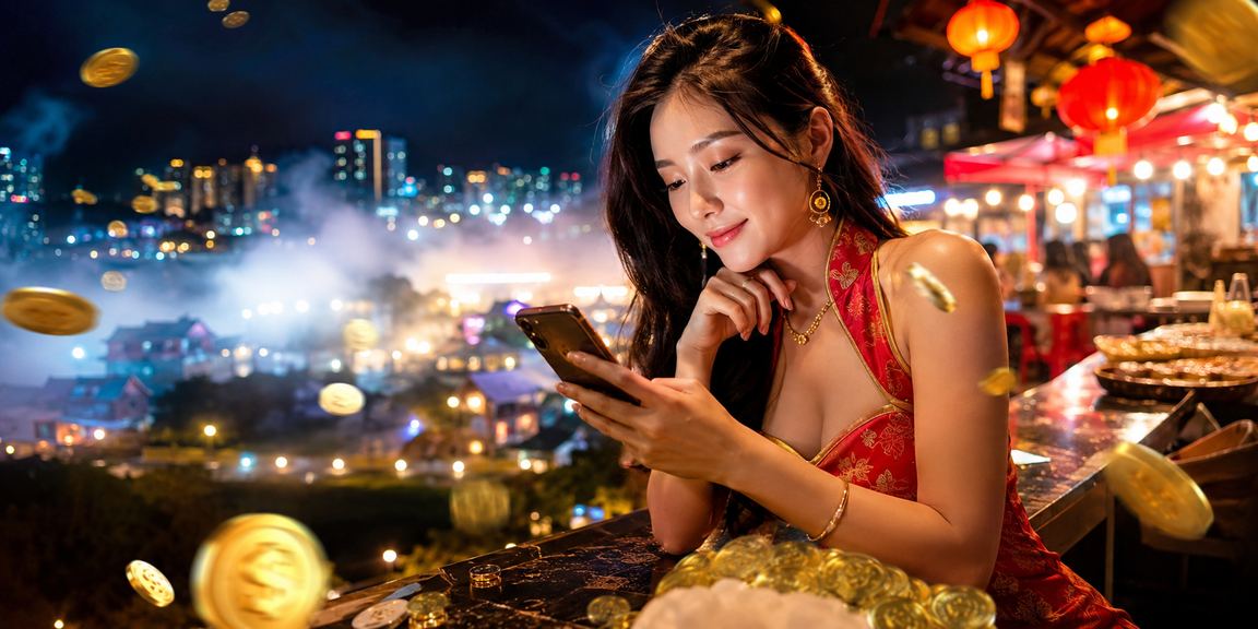 Permainan Blackjack Langsung dengan dealer berjubah merah di Genting Highlands